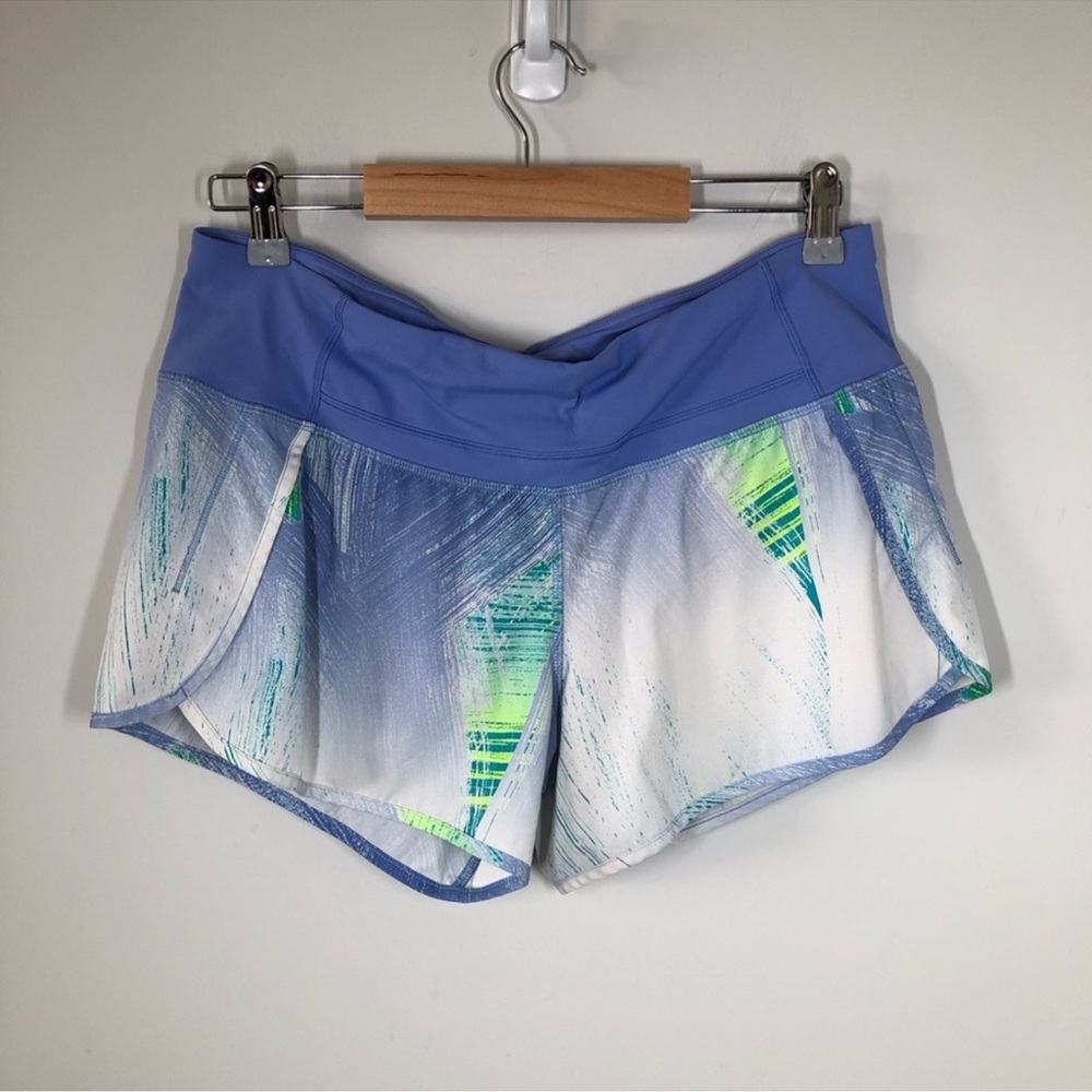 Lululemon Run Times Short in Wind Chill Lullaby & Lullaby Size 8
